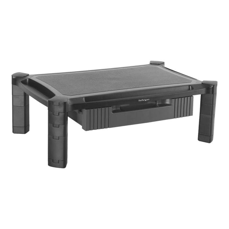 STARTECH.COM Monitor Ständer mit Schublade - Höhenverstellbar - Computer Monitorständer bis zu 32 Zo