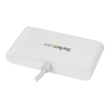 STARTECH.COM USB-C Hub - 4 Port USB 3.0 - USB C auf 4x USB-A - Bus Powered - Weiss - Kompakter USB C
