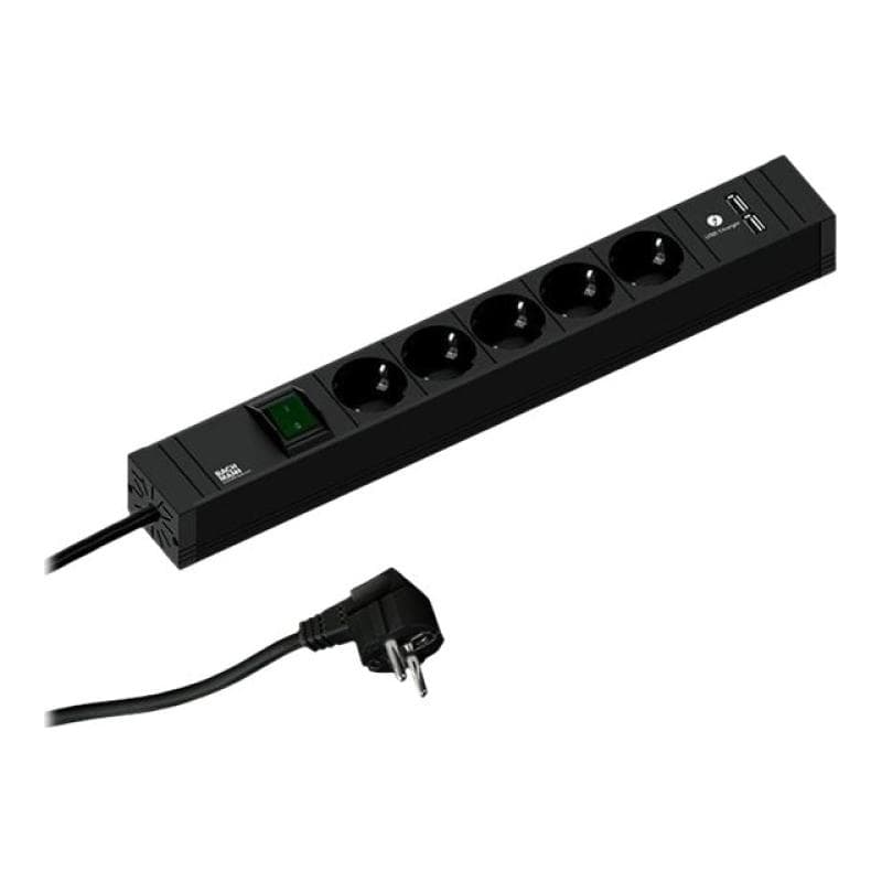 BACHMANN Steckdosenleiste 5fach 420.0021 Connect Line mit Schalter USB Charger