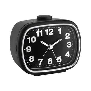 TFA-DOSTMANN Quarz Wecker TFA 60.1017.01 Schwarz Alarmzeiten 1 Fluoreszierend Zeiger