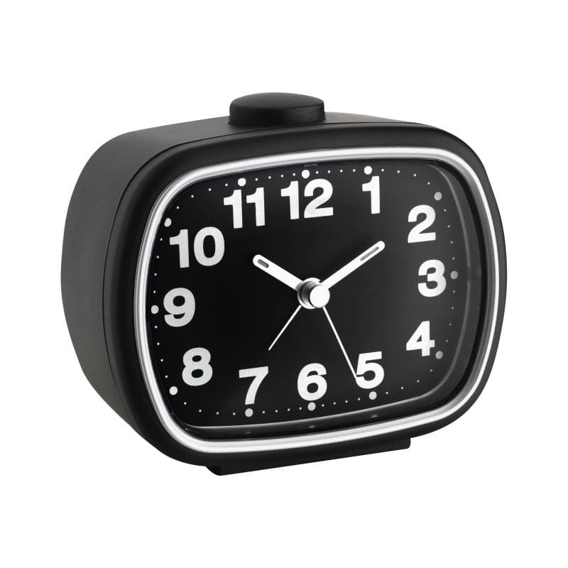 TFA-DOSTMANN Quarz Wecker TFA 60.1017.01 Schwarz Alarmzeiten 1 Fluoreszierend Zeiger