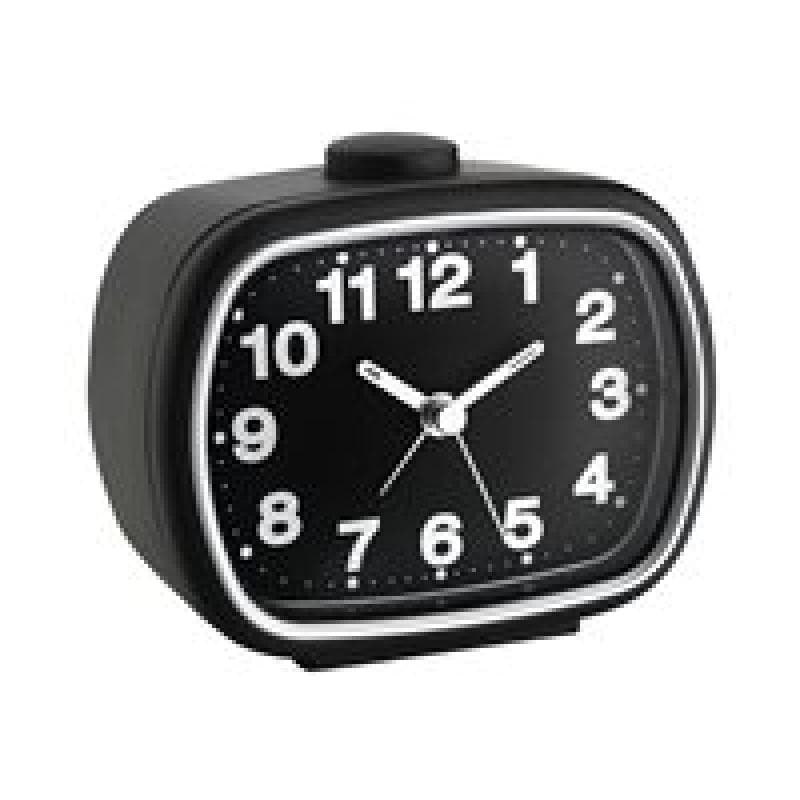 TFA-DOSTMANN Quarz Wecker TFA 60.1017.01 Schwarz Alarmzeiten 1 Fluoreszierend Zeiger