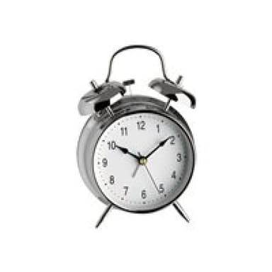 TFA-DOSTMANN Quarz Wecker TFA 98.1043 Silber Alarmzeiten 1