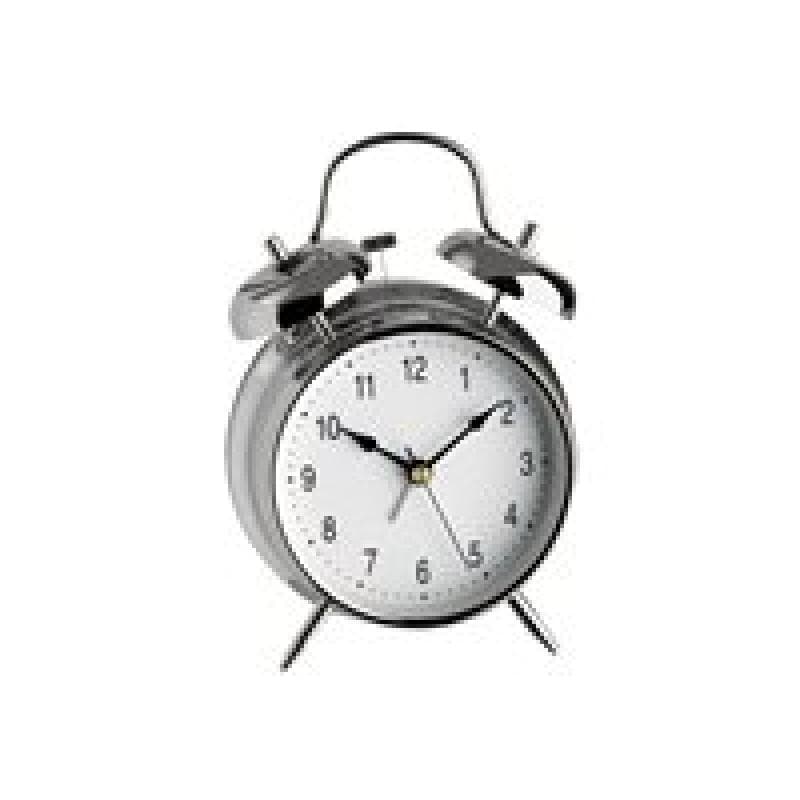TFA-DOSTMANN Quarz Wecker TFA 98.1043 Silber Alarmzeiten 1