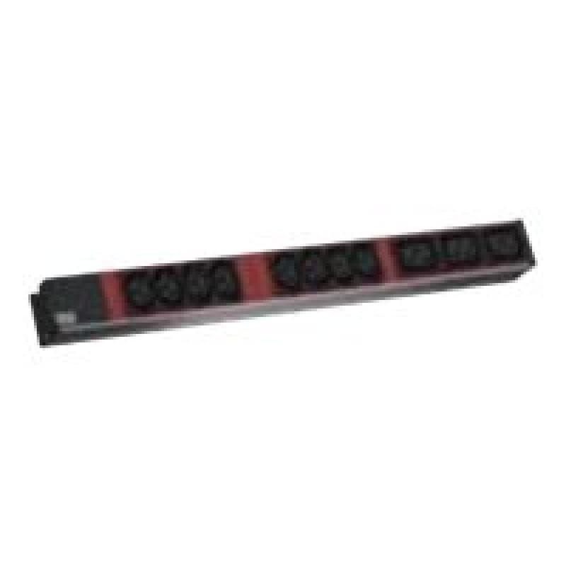BACHMANN 48,30cm (19″) Steckdosenleiste ALU, 8 x C13 Kaltgerätebuchse, 3 x C19, 48,30cm (19″) Standa