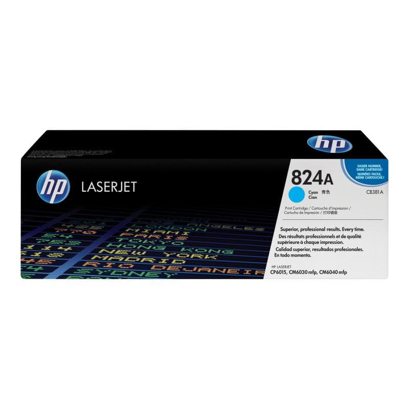 HP 824A Cyan LaserJet Tonerpatrone (CB381A)