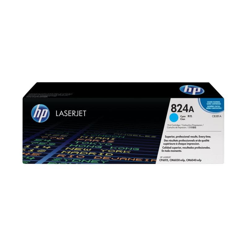 HP 824A Cyan LaserJet Tonerpatrone (CB381A)