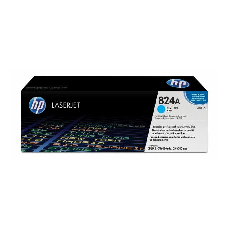 HP 824A Cyan LaserJet Tonerpatrone (CB381A)