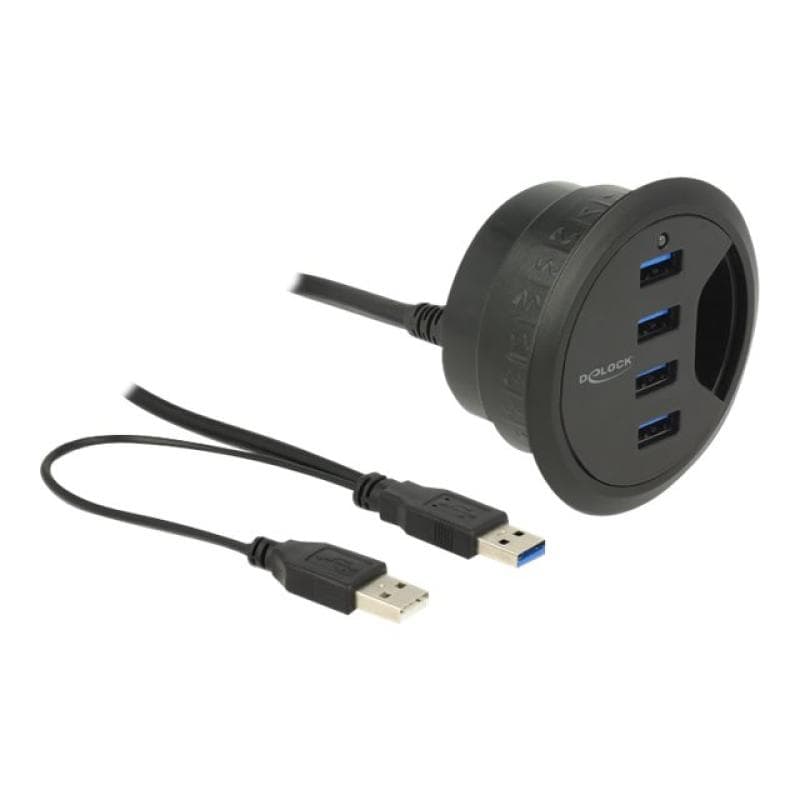 DELOCK HUB USB 3.0 Tisch-Hub 60 mm 4 x USB 3.0