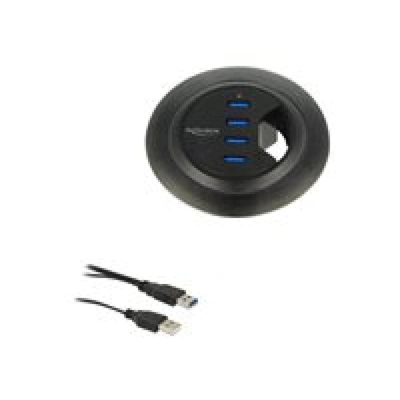 DELOCK HUB USB 3.0 Tisch-Hub 60 mm 4 x USB 3.0
