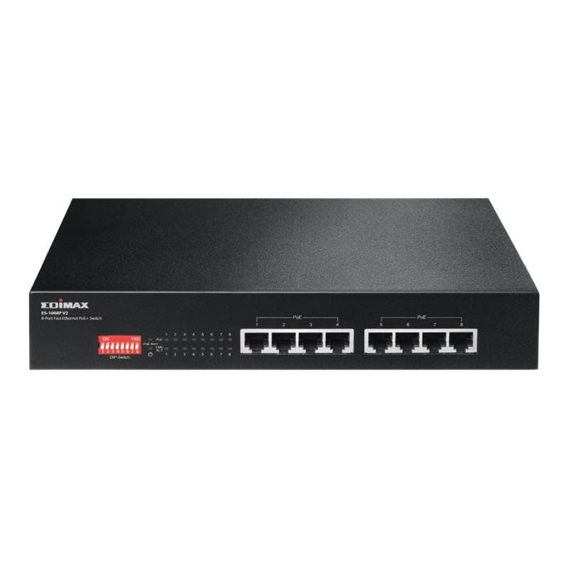 EDIMAX ES-1008P V2 8-Port Fast Ethernet PoE+ Switch