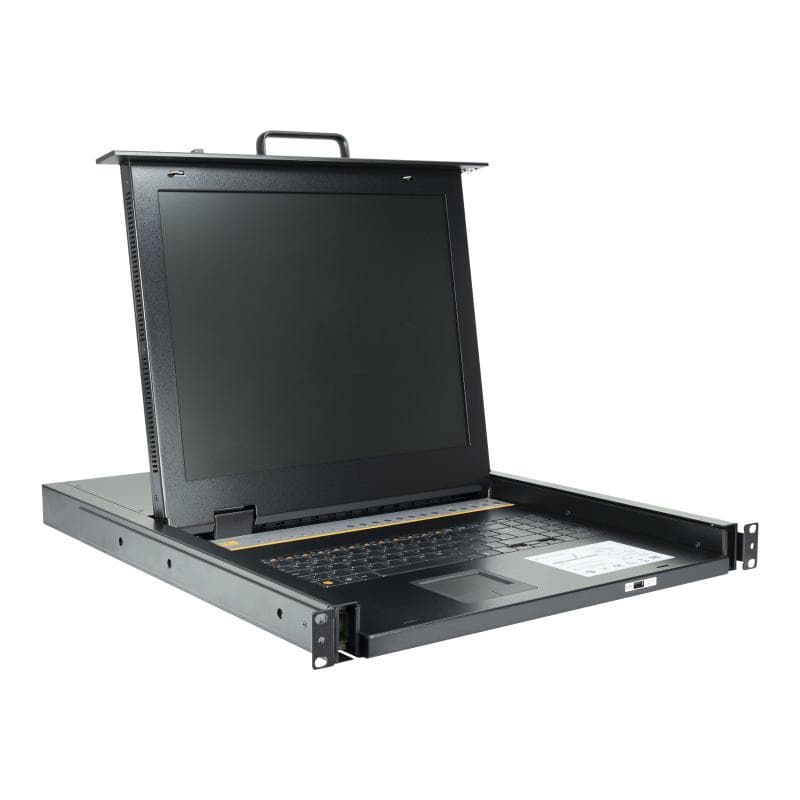 INTERTECH INTER-TECH KVM 1708 LED 43,18cm 17 Zoll KVM-Switch 104er Tastatur mit Touchpad 1280x1024 7