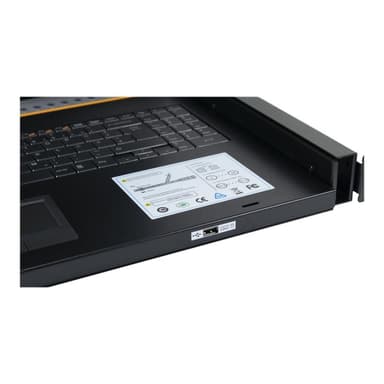 INTERTECH INTER-TECH KVM 1708 LED 43,18cm 17 Zoll KVM-Switch 104er Tastatur mit Touchpad 1280x1024 7
