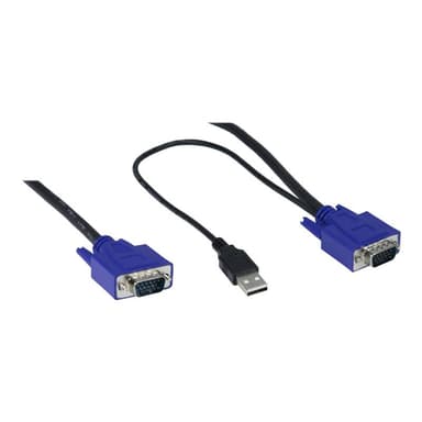 INTERTECH INTER-TECH KVM 1708 LED 43,18cm 17 Zoll KVM-Switch 104er Tastatur mit Touchpad 1280x1024 7
