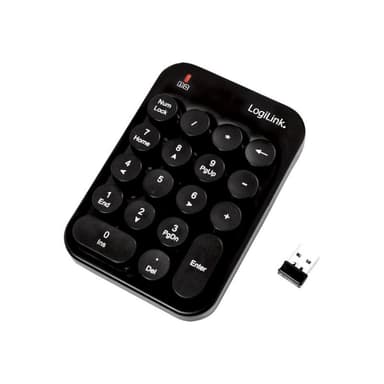 LOGILINK Tastatur Maus Kombination Funk 2.4 GHz schwarz