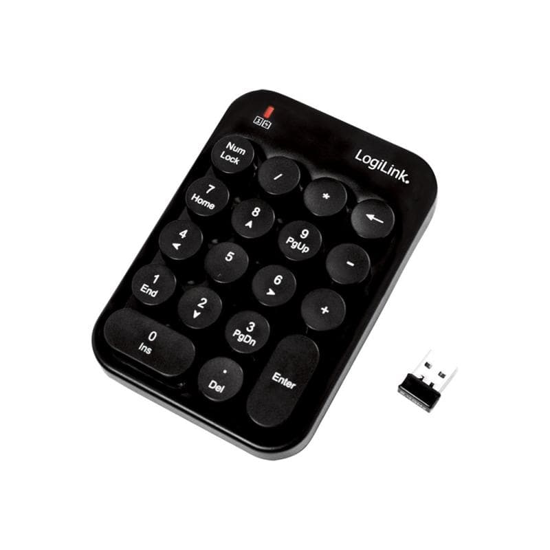 LOGILINK Tastatur Maus Kombination Funk 2.4 GHz schwarz