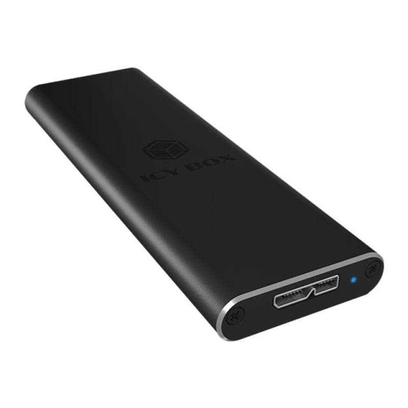 RAIDSONIC Geh. IcyBox USB 3.0 6,3cm 1x M.2 SATA SSD black retail