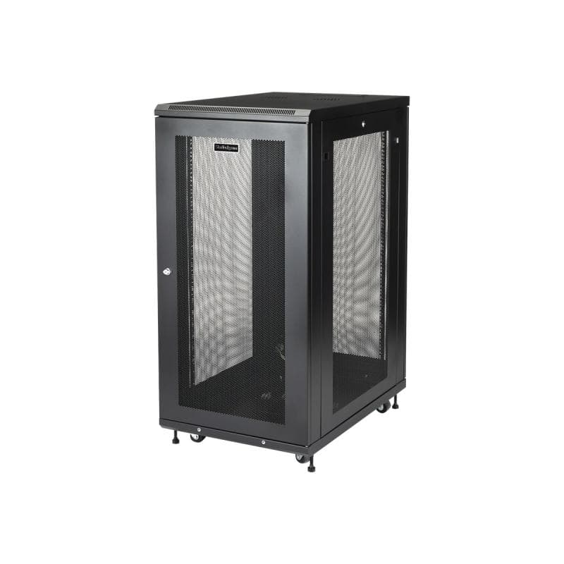 STARTECH.COM Server Rack Schrank - 78cm tiefes Gehäuse - 24 HE - Netzwerk Server Schrank - Datenschr