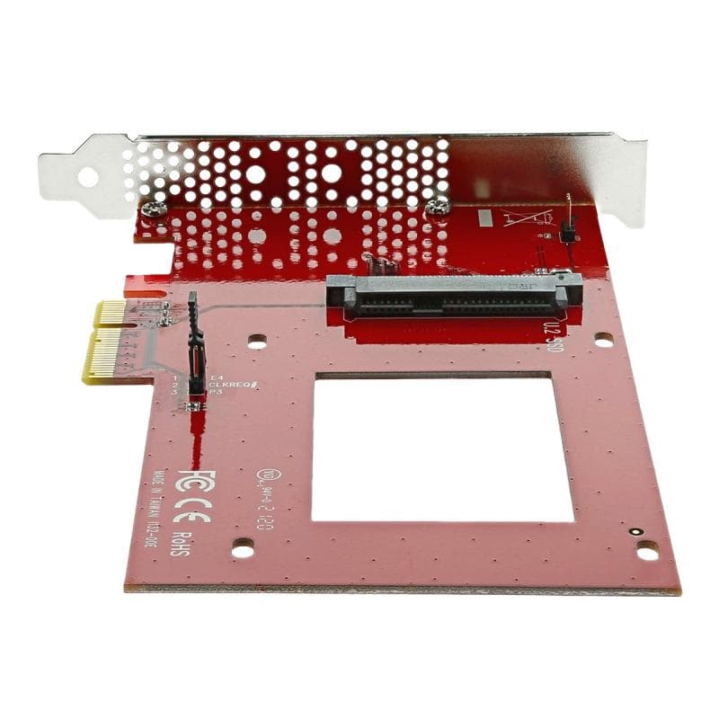STARTECH.COM U.2 auf PCIe Adapter für 6,35cm 2,5Zoll U.2 NVMe SSD - SFF 8639 - 4xPCI Express3.0 - NV