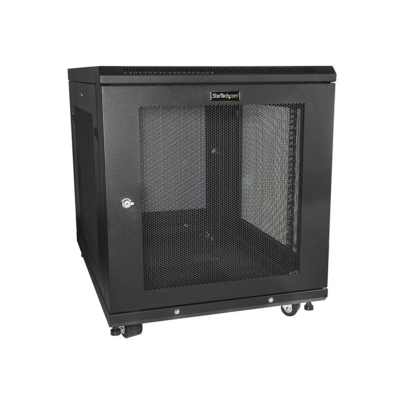 STARTECH.COM Server Rack Schrank - 78cm tiefes Gehäuse - 12 HE - Netzwerk Server Schrank - Datenschr