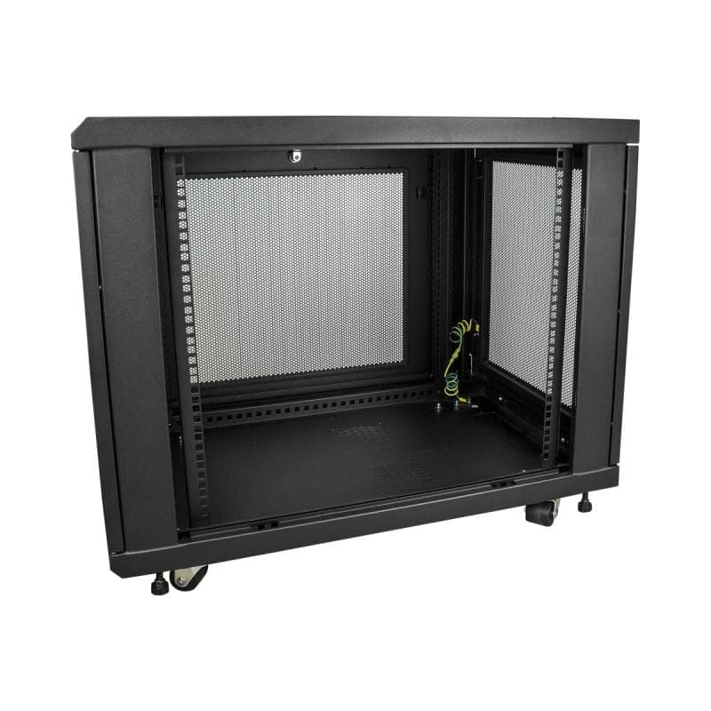 STARTECH.COM Server Rack Schrank - 78cm tiefes Gehäuse - 12 HE - Netzwerk Server Schrank - Datenschr