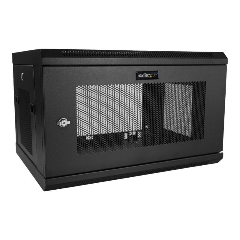 STARTECH.COM 6HE wandmontage Server Rack - bis zu 43cm tief - Gehäuse mit Scharnier - Netzwerkschran