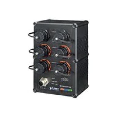 PLANET TECHNOLOGY PLANET Industrial IP67 Rated 4-Port 10/100/1000T 802.3at