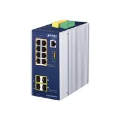 PLANET TECHNOLOGY PLANET Industrial L2+ 8-Port 10/100/1000T 802.3at PoE +