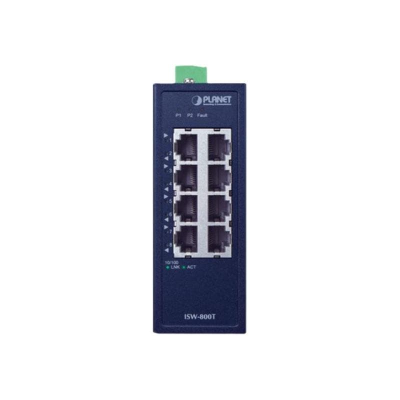 PLANET TECHNOLOGY PLANET Industrial 8-Port 10/100TX Compact Ethernet Switch