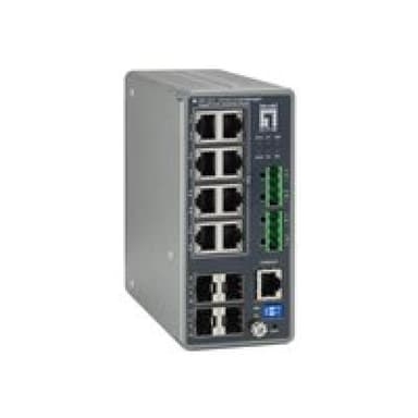 LEVEL ONE LEVELONE Industrial Switch 12-Port L3 Lite Gigabit PoE 240W