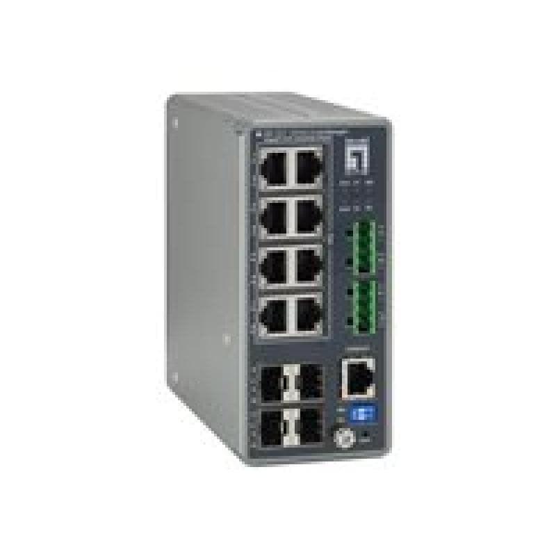 LEVEL ONE LEVELONE Industrial Switch 12-Port L3 Lite Gigabit PoE 240W