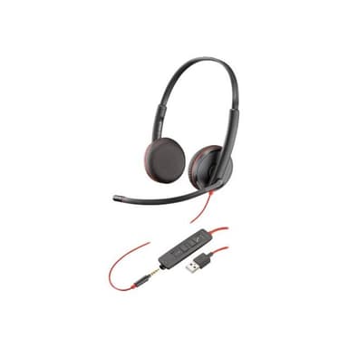 PLANTRONICS Headset Blackwire C3225 binaural USB & 3,5 mm