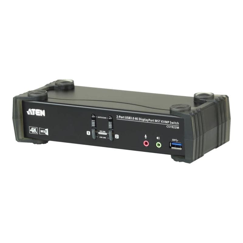 ATEN 2-Port USB 3.0 4K DisplayPort MST KVMP Switch
