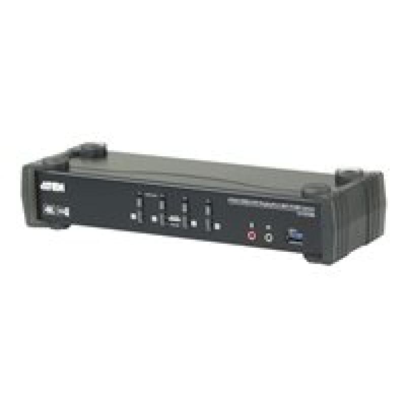 ATEN CS1924M KVMP-Switch 4-fach, DisplayPort mit MST, USB 3.0, 4K