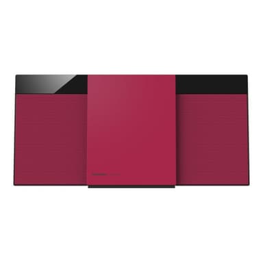 PANASONIC Micro HiFi System mit DAB+ und Bluetooth rot