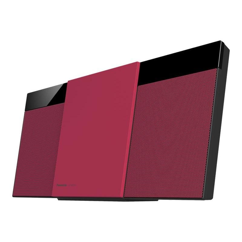 PANASONIC Micro HiFi System mit DAB+ und Bluetooth rot