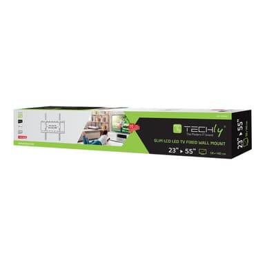 TECHLY Wandhalterung LCD TV LED 23″-55″ Slim fixed weiß