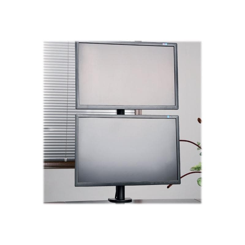 TECHLY Schreibtischhalterung f. 2LCD 13″-27″ Klemme vertikal
