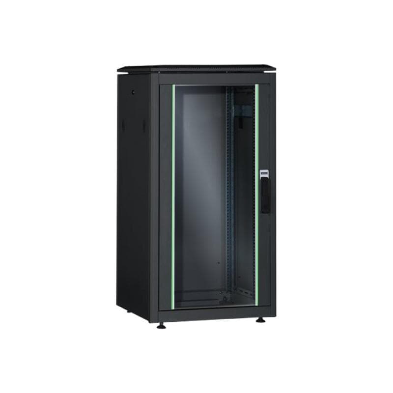 DIGITUS 26U Netzwerkschrank Unique Serie 1342x800x1000mm Farbe schwarz RAL 9005