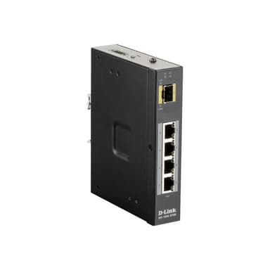 D-LINK 5 Port Unmanaged Switch with 4 x 10/100/1000BaseTX ports 4 PoE & 1 x 100/1000BaseSFP ports