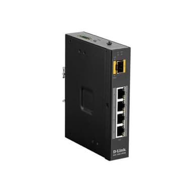 D-LINK 5 Port Unmanaged Switch with 4 x 10/100/1000BaseTX ports 4 PoE & 1 x 100/1000BaseSFP ports