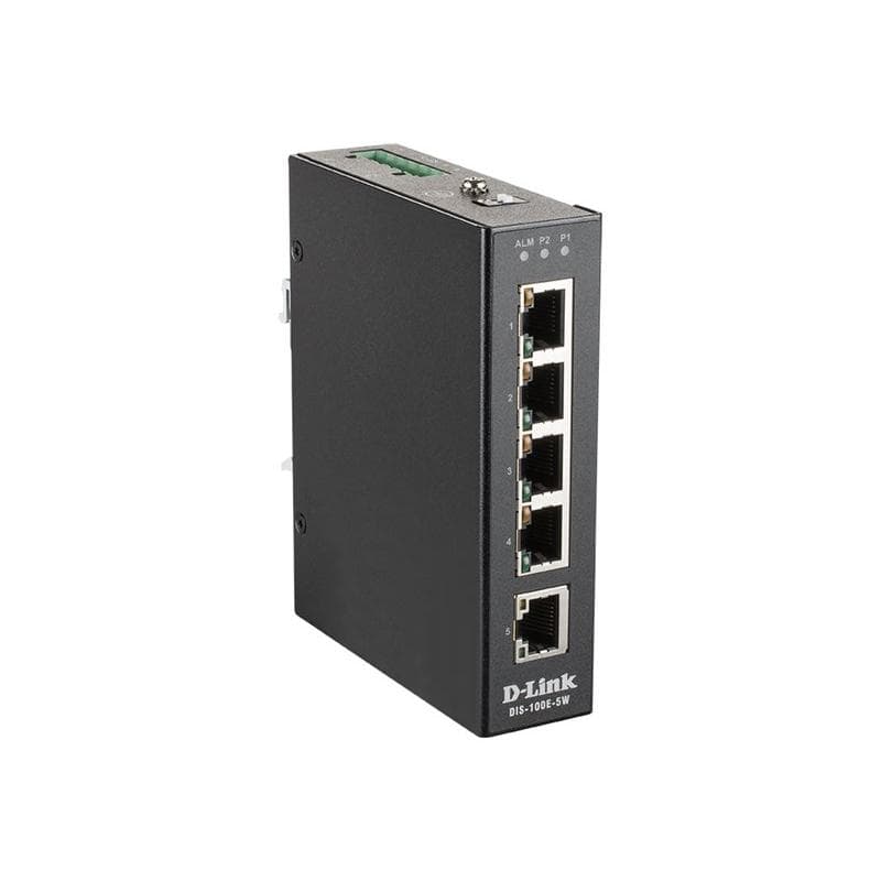 D-LINK 5-Port Unmanaged Layer2 Fast Ethernet Industrial Switch