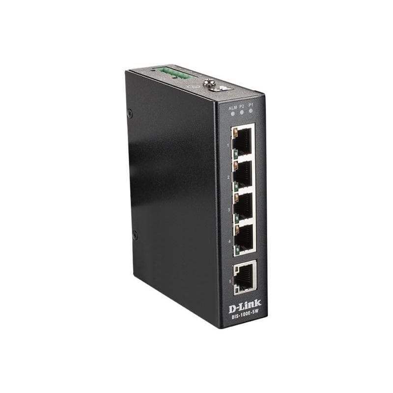 D-LINK 5-Port Unmanaged Layer2 Fast Ethernet Industrial Switch