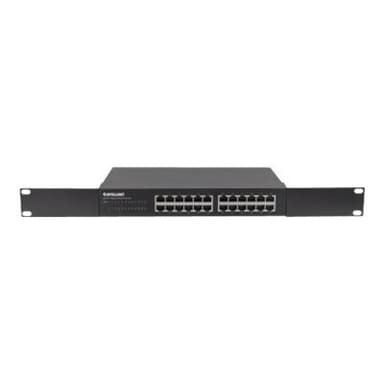 INTELLINET 24-Port Gigabit Switch Desktop & 19″Rackmount Met