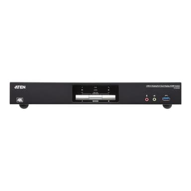 ATEN CS1942DP KVMP-Switch 2-fach, DisplayPort für 2 Displays 4K, USB 3.0, Audio