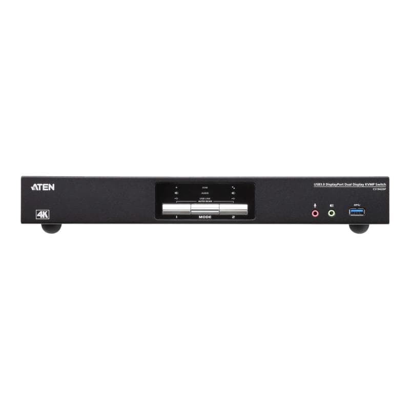 ATEN CS1942DP KVMP-Switch 2-fach, DisplayPort für 2 Displays 4K, USB 3.0, Audio