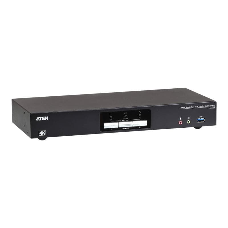 ATEN CS1942DP KVMP-Switch 2-fach, DisplayPort für 2 Displays 4K, USB 3.0, Audio