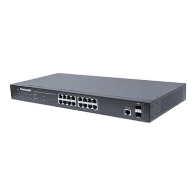 INTELLINET 561198 Netzwerk Switch RJ45/SFP 16 Port PoE-Funktion