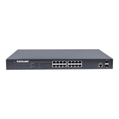INTELLINET 561198 Netzwerk Switch RJ45/SFP 16 Port PoE-Funktion