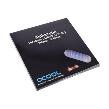 ALPHACOOL Schlauch AlphaTube HF 16/10 3m | (9,8ft) ID 3/8″ OD 5/8″ Wall 1/8